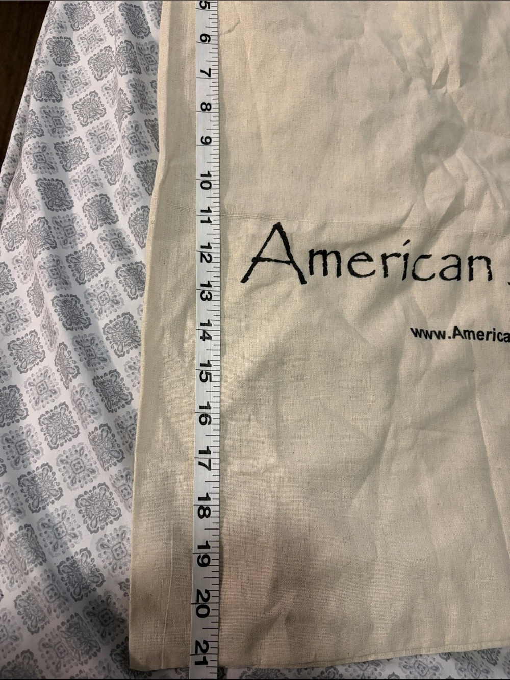 Darling Natural Canvas Tote with Black Logo